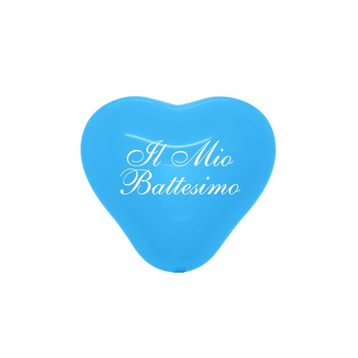 Palloncino Il Mio Battesimo 6" Pz.100 Colore Pastello Blue 140 Stampa Bianca Cm.15 main product photo