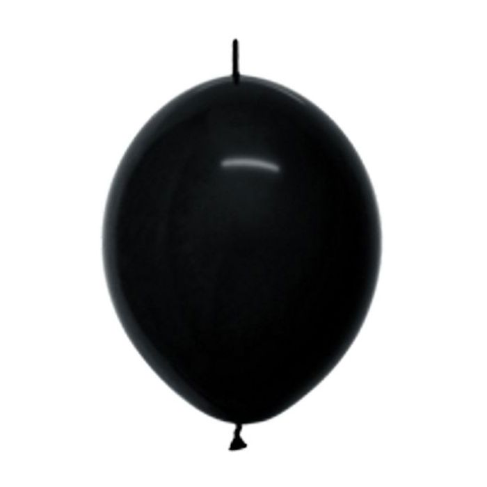 Palloncino Nero (080) Link 12" Pz.25 Colore Standard Cm.30 main product photo