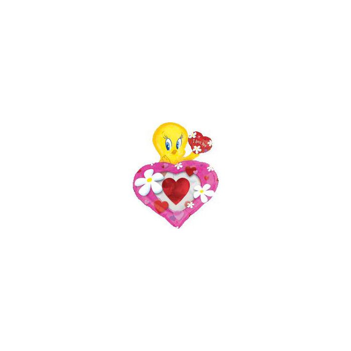 Palloncino Tweety Love Heart Pz.5 Mylar Sagomato Cm.64 X Cm.81 main product photo