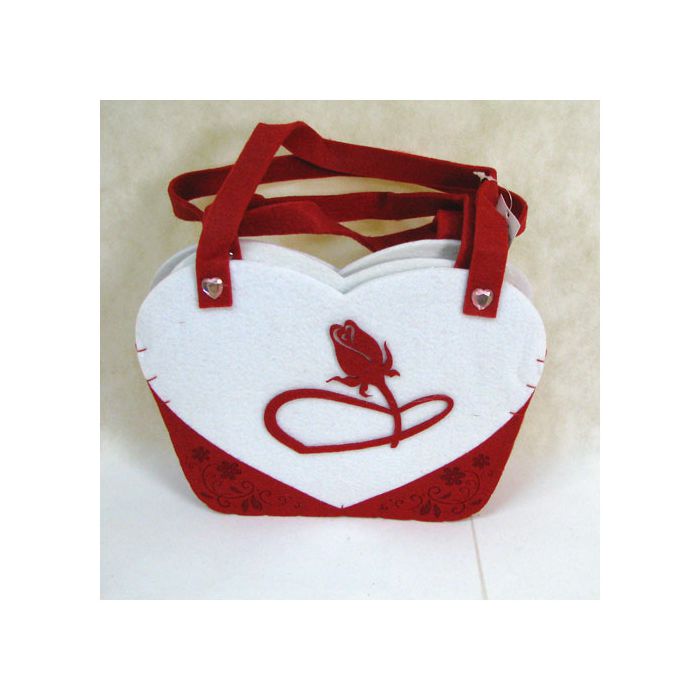 Borsa in feltro rose pz.2, CM.25 X CM.20 main product photo