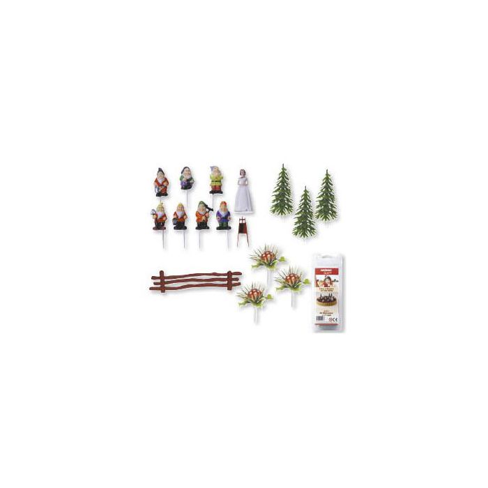 Decorazione Biancaneve E I Sette Nani Pz Kit Decorativo Per Torta main product photo