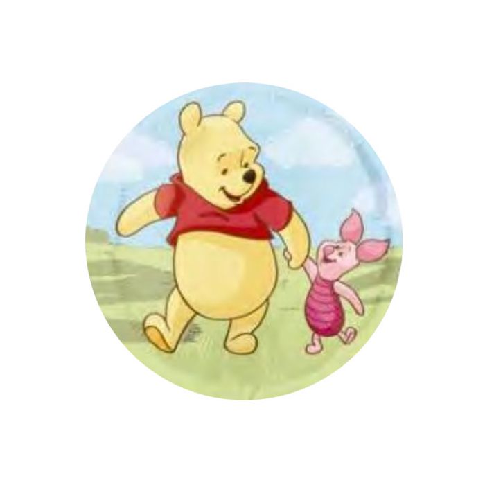 Palloncino Pooh & Friends Pz.10 Mylar Tondo 18" Cm.45 main product photo