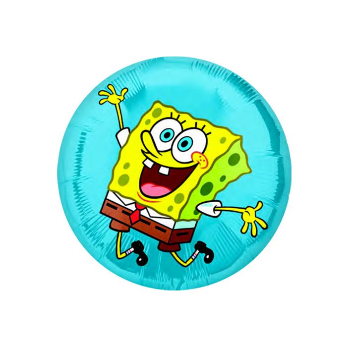 Palloncino Spongebob Pz.10 Mylar Tondo 18" Cm.45 main product photo