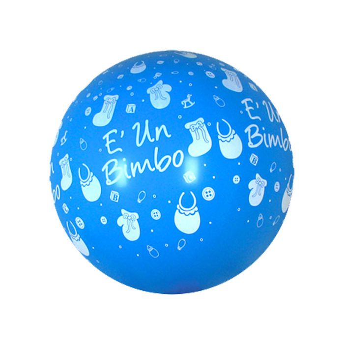 Palloncino E' Un Bimbo (36") Pz.5 Colore Satinato Celeste 440 Stampa Bianca Cm.90 main product photo