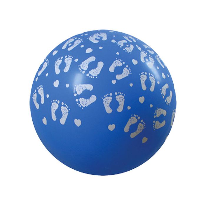 Palloncino Piedino Bambino (36") Pz.5 Colore Standard Celeste 040 Stampa Bianca Cm.90 main product photo