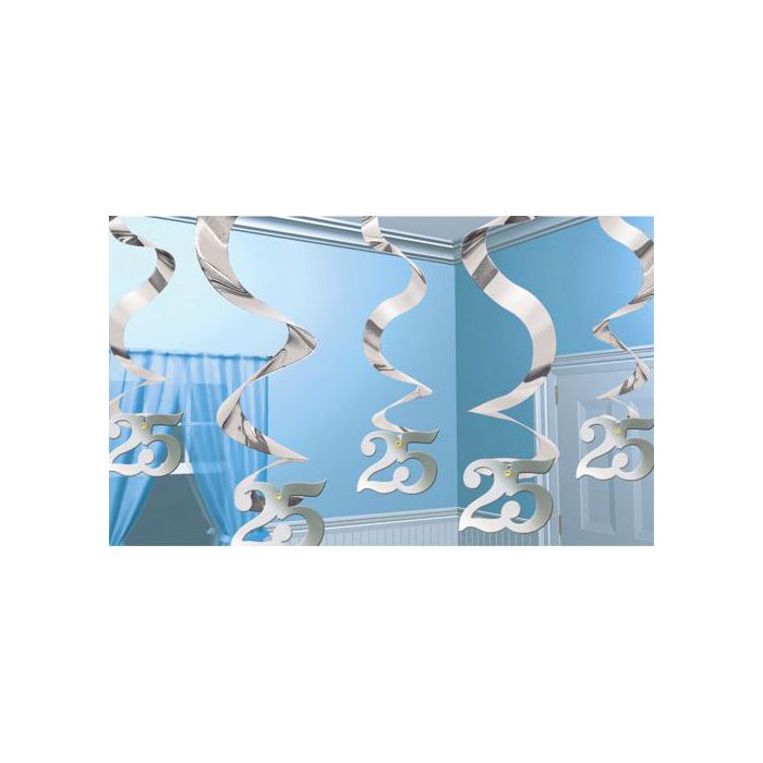 Decorazione 25° Anniversario Pz.5 Cm.61 main product photo