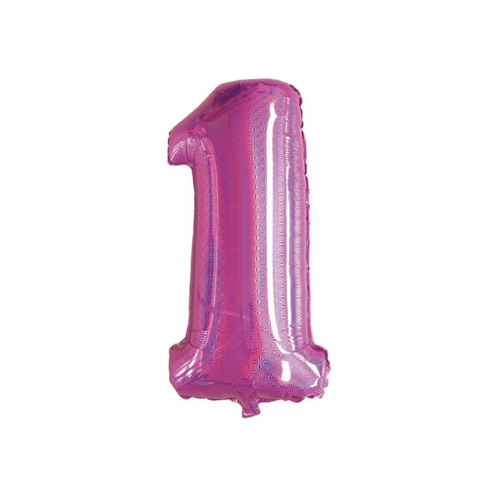 Palloncini Numero 1 Glitter Fuxia Pz.10 Micro Cm.15 Da Saldare Esclusa Bacchetta main product photo