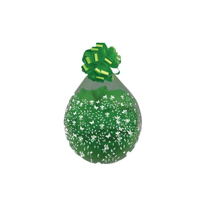 Palloncini Fiori E Farfalle (18") Pz.25 Colore Crystal Trasparente 390 Stampa Bianca Cm.50 main product photo