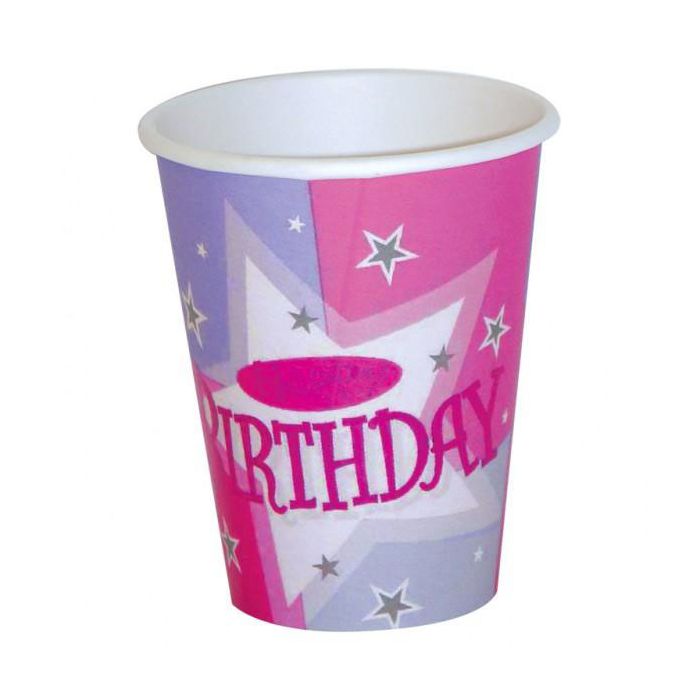 Bicchieri Happy Birthday Pz.8 Ml.266 main product photo