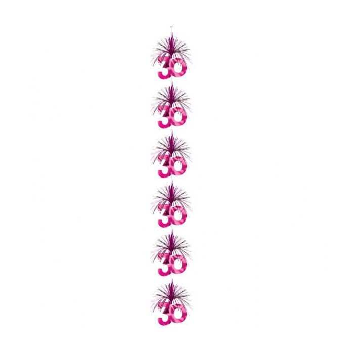 Festone 30 Anni Ciuffo Fuxia Pz.1 Mt.2.10 main product photo