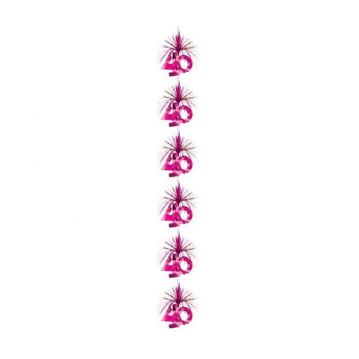 Festone 40 Anni Ciuffo Fuxia Pz.1 Mt.2.10 main product photo