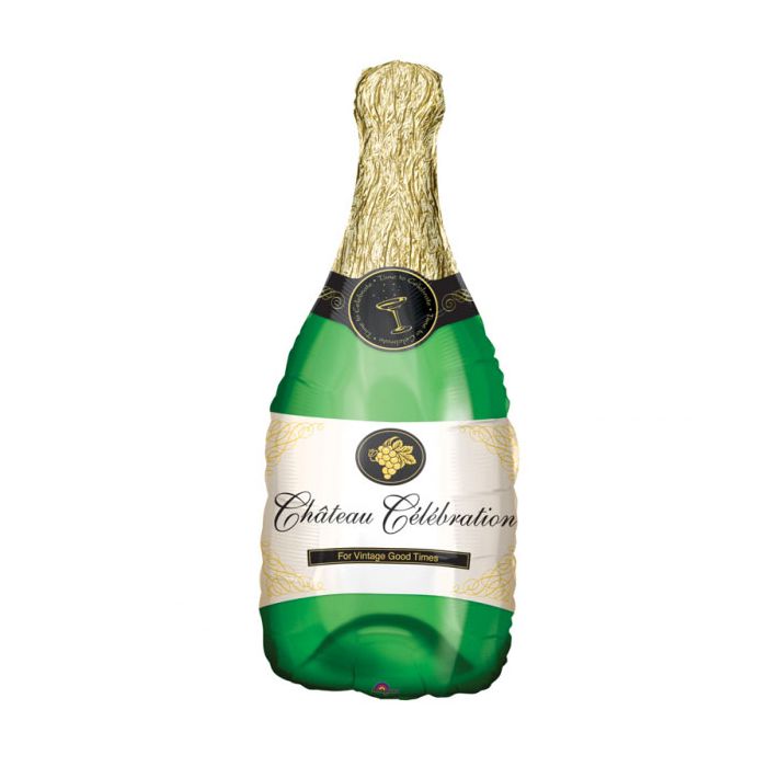 Palloncini Bottiglia Champagne Pz.1 Mylar Sagomato Cm.35 X Cm.91 main product photo