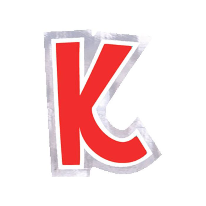 Adesivo Lettera K (48 pz) Multicolor - Sticker Palloncini Anagram main product photo
