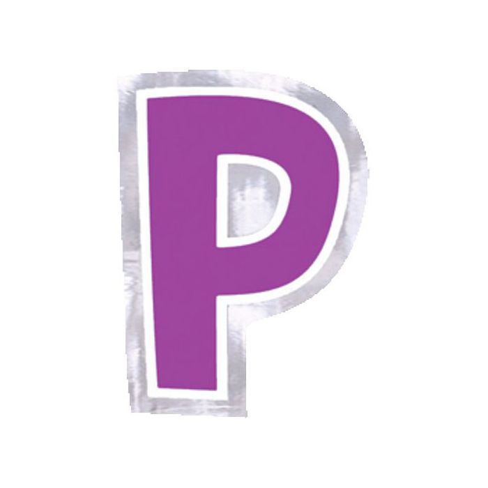 Adesivo Lettera P (48 pz) Multicolor - Sticker Palloncini Anagram main product photo