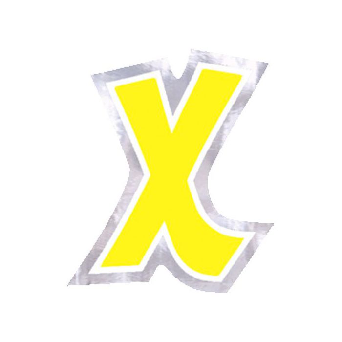 Adesivo Lettera X (48 pz) Multicolor - Sticker Palloncini Anagram main product photo