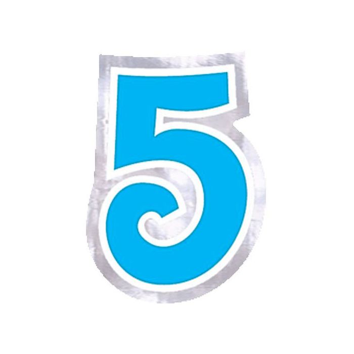 Adesivo Numero 5 (48 pz) Multicolor - Sticker Palloncini Anagram main product photo