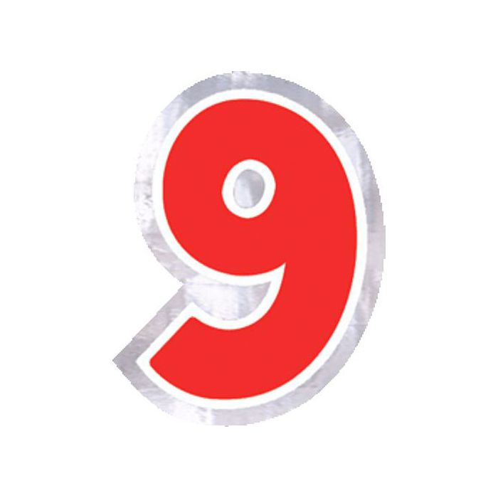 Adesivo Numero 9 (48 pz) Multicolor - Sticker Palloncini Anagram main product photo