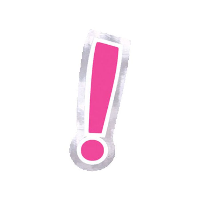 Adesivo Simbolo ! (48 pz) Multicolor - Sticker Palloncini Anagram main product photo