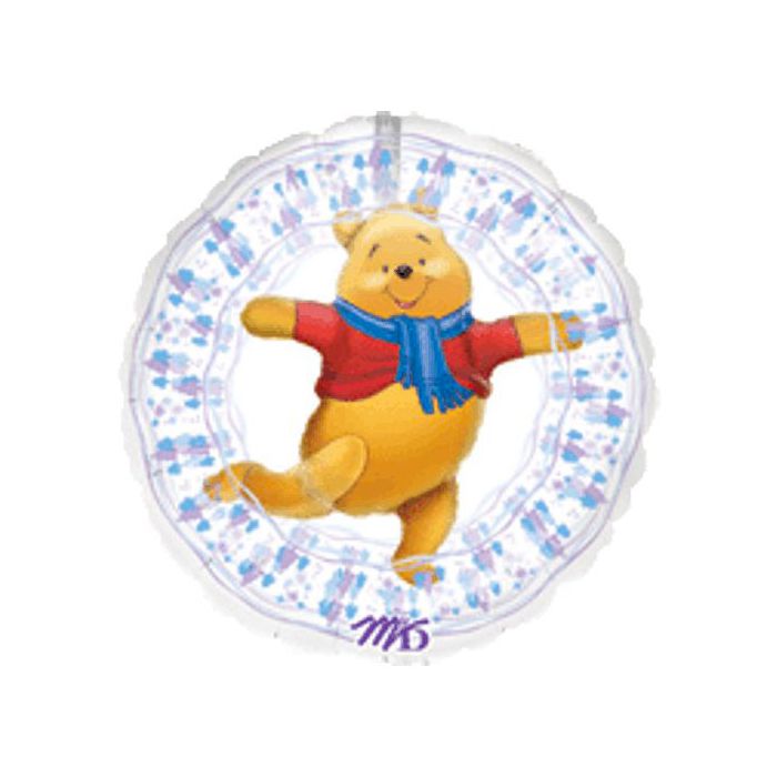 Palloncino Pooh Winter Wonderland Pz.1 Mylar Tondo 28" Cm.71 main product photo
