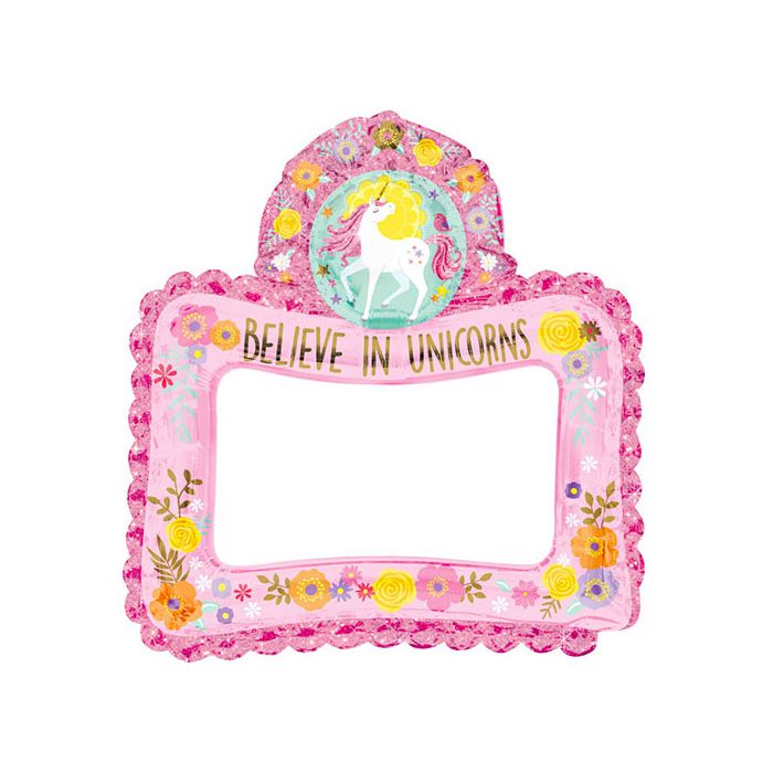 Palloncino Selfie Magical Unicorn Pz.1 Mylar Sagomato Cm.66 X Cm.68 main product photo