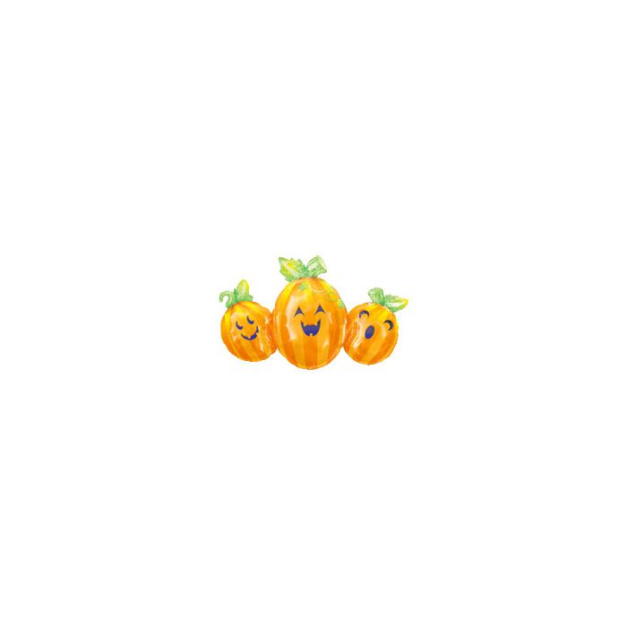 Palloncino Zucca Trio Pz.1 Mylar Sagomato Cm.97 X 56 main product photo