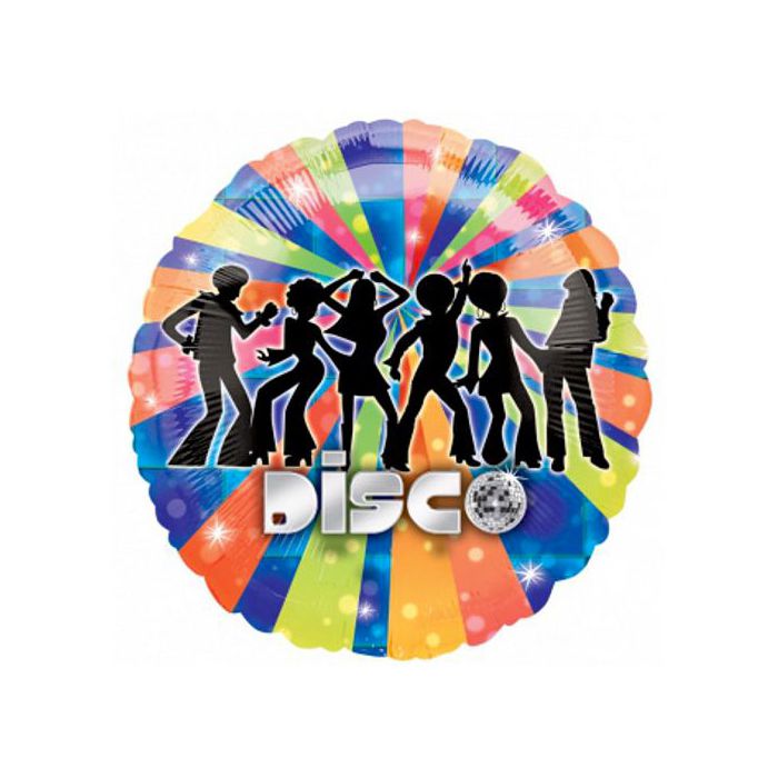 Palloncino Disco Dancer Pz.1 Mylar Tondo 18" Cm.45 main product photo