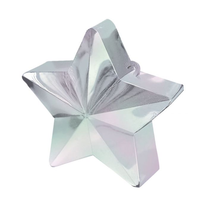 Pesetto Stella Bianco Iridescente 170 g (1 pz) - Peso Palloncini Anagram main product photo