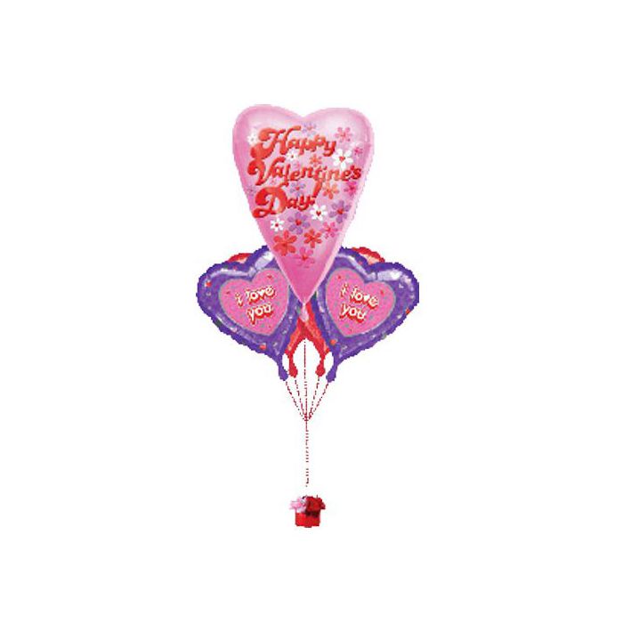 Palloncino S.valentine Bouquet Mylar Bouquet Pz.5 main product photo