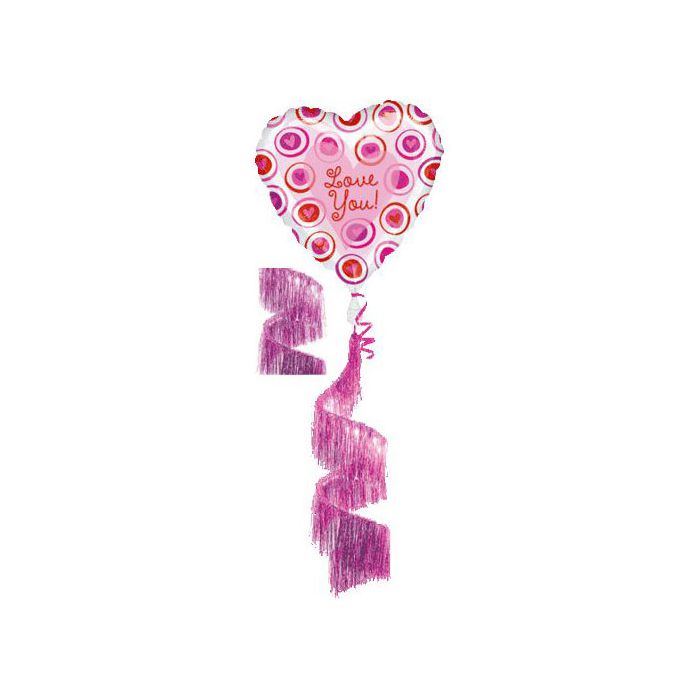 Palloncino Love You Heart Pz.1 Mylar Airwalkers main product photo