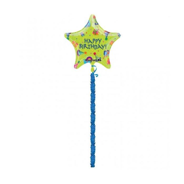 Palloncino Happy Birthday Icons Pz.1 Mylar Airwalkers Cm.137 main product photo
