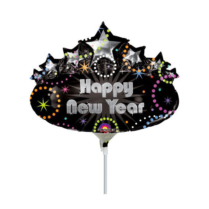 Palloncino Happy New Year Pz.5 Mylar Mini Shape Da Saldare Esclusa Bacchetta main product photo