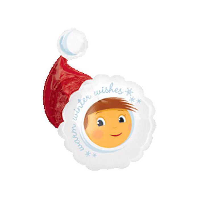 Palloncino Cappello Di Natale Pz.1 Mylar Sagomato Cm.56 X 71 main product photo