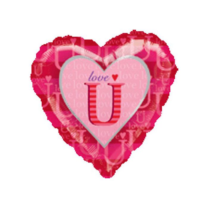 Palloncino Love U Pz.1 Mylar Cuore 18" Cm.45 main product photo