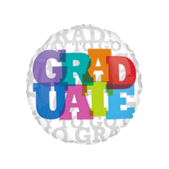 Palloncino Graduate Pz.1 Mylar Tondo 18" Cm.45 main product photo
