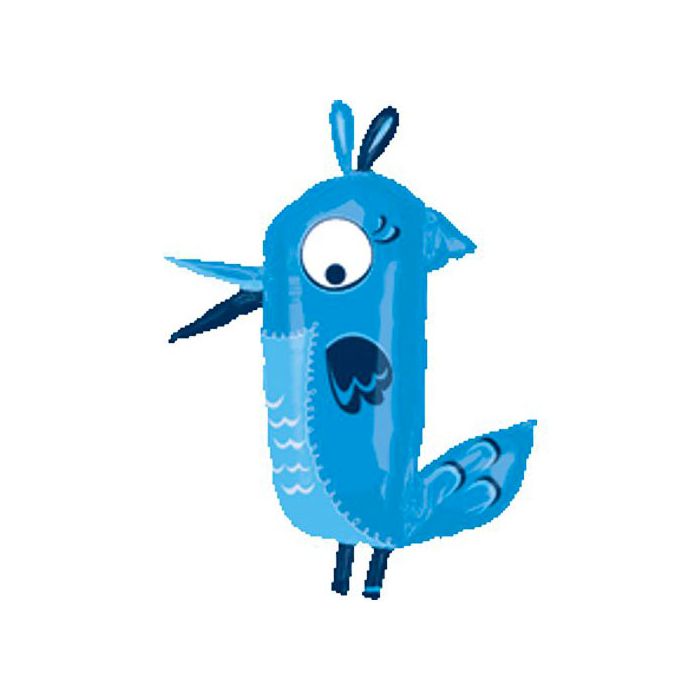 Palloncino Graphic Bird Pz.1 Mylar Sagomato Cm.76 X Cm.102 main product photo