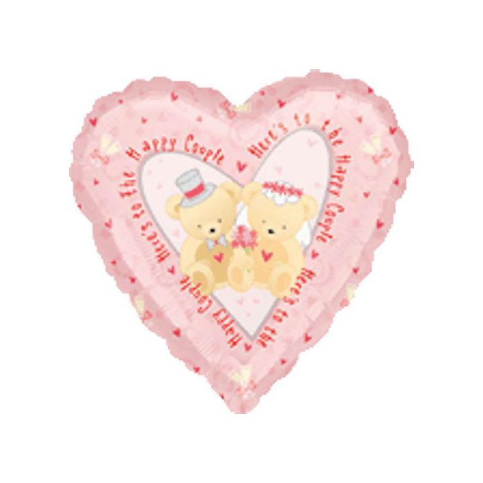Palloncino Matrimonio Pz.1 Mylar Cuore 18" Cm.45 main product photo