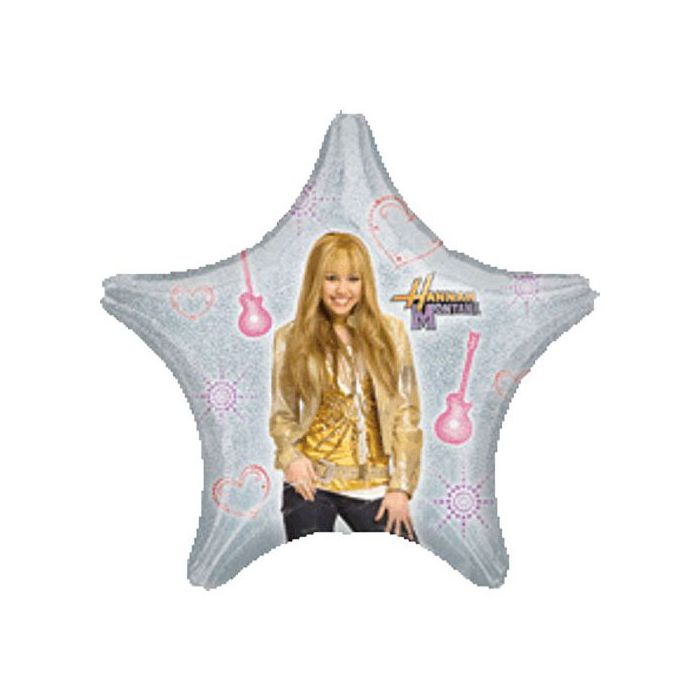Palloncino Hannah Montana Pz.1 Mylar Stella 32" Cm.81 Holographic main product photo