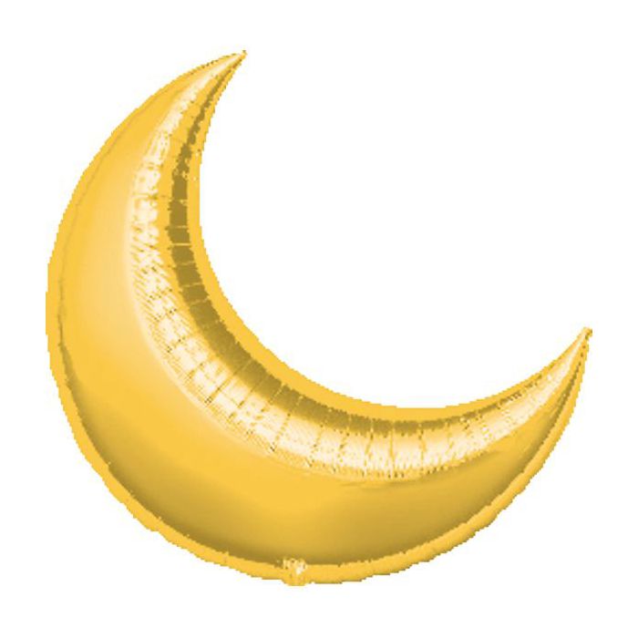 Palloncino Luna Oro (35") Pz.3 Mylar Luna 35" Cm.90 main product photo