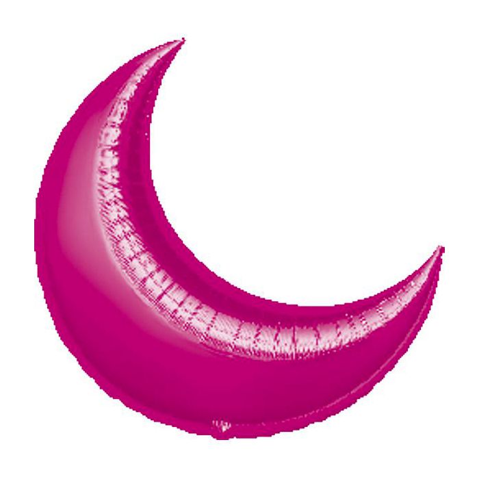Palloncino Luna Fuxia (35") Pz.3 Mylar Luna 35" Cm.90 main product photo