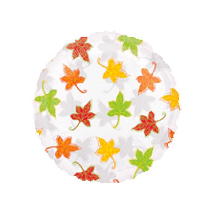 Palloncino Foglie Autunno Pz.1 Mylar Tondo 18" Cm.45 main product photo