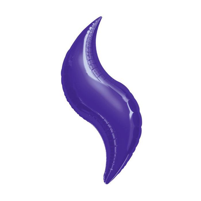 Palloncino Curve Viola (19") Pz.5 Mylar Curva 19" Cm.48 main product photo
