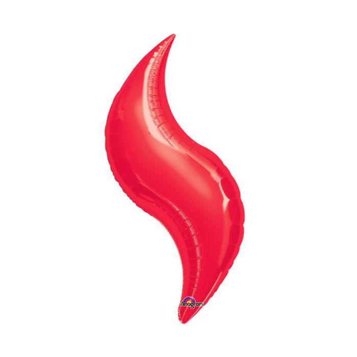 Palloncino Curve Rosso (15") Pz.5 Mylar Curva 15" Cm.38 main product photo