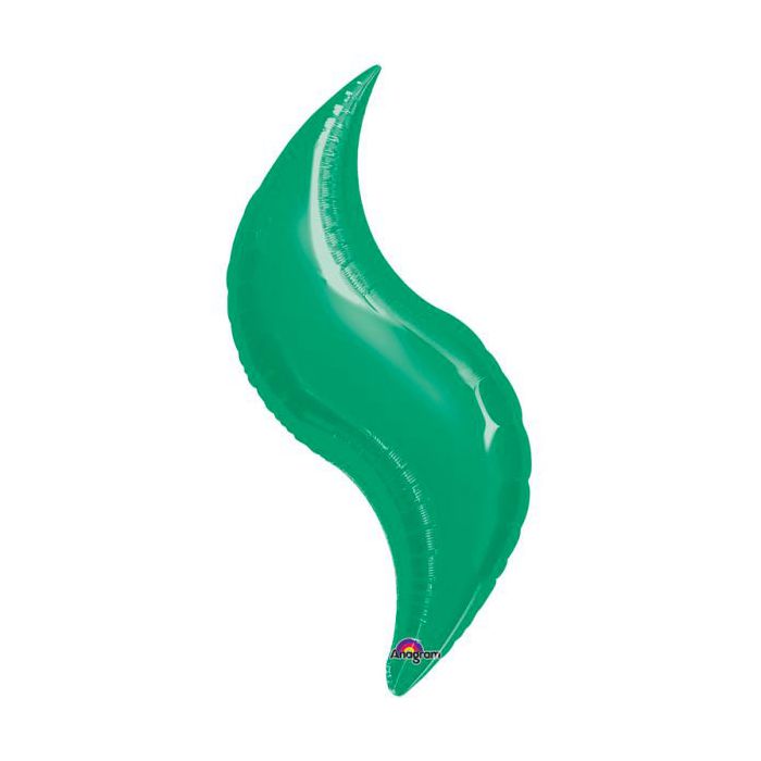 Palloncino Curve Verde (15") Pz.5 Mylar Curva 15" Cm.38 main product photo