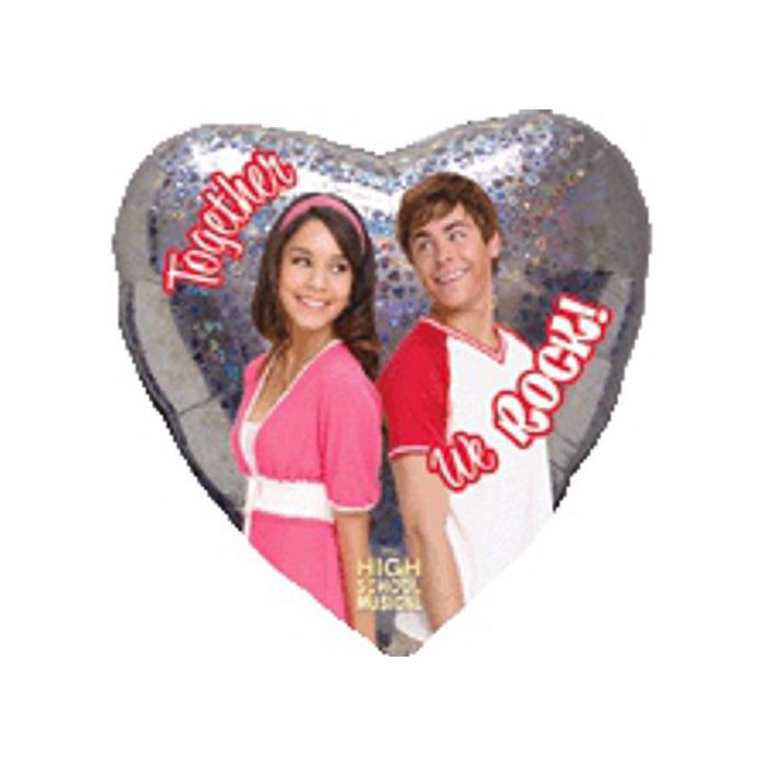 Palloncino High School Musical Love Pz.1 Mylar Cuore 18" Cm.45 Holographic main product photo