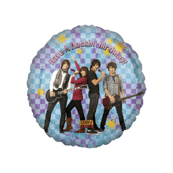 Palloncino Camp Rock Birthday Pz.1 Mylar Tondo 18" Cm.45 main product photo