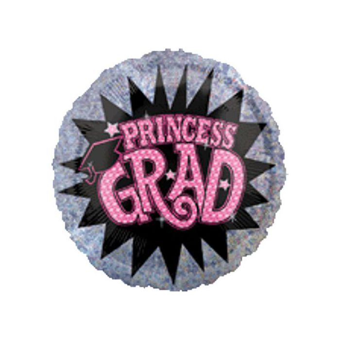 Palloncino Princess Grad Pz.1 Mylar Tondo 18" Cm.45 main product photo
