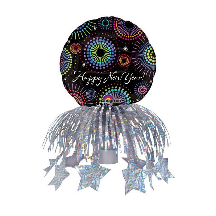 Palloncino Happy New Year Pz.1 Mylar Mini Shape Copri Tappo Bottiglia main product photo