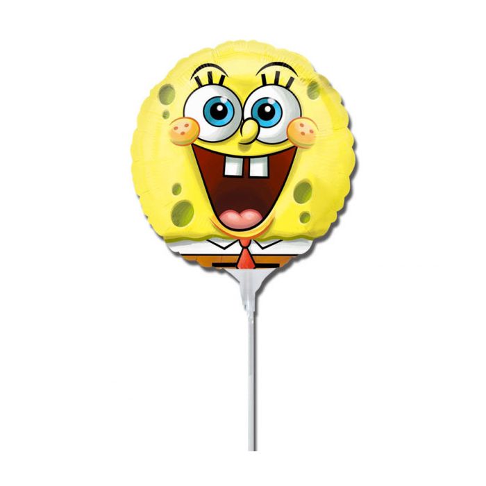 Palloncino Spongebob Pz.5 Mylar Mini 9" Cm.23 Da Saldare Esclusa Bacchetta main product photo