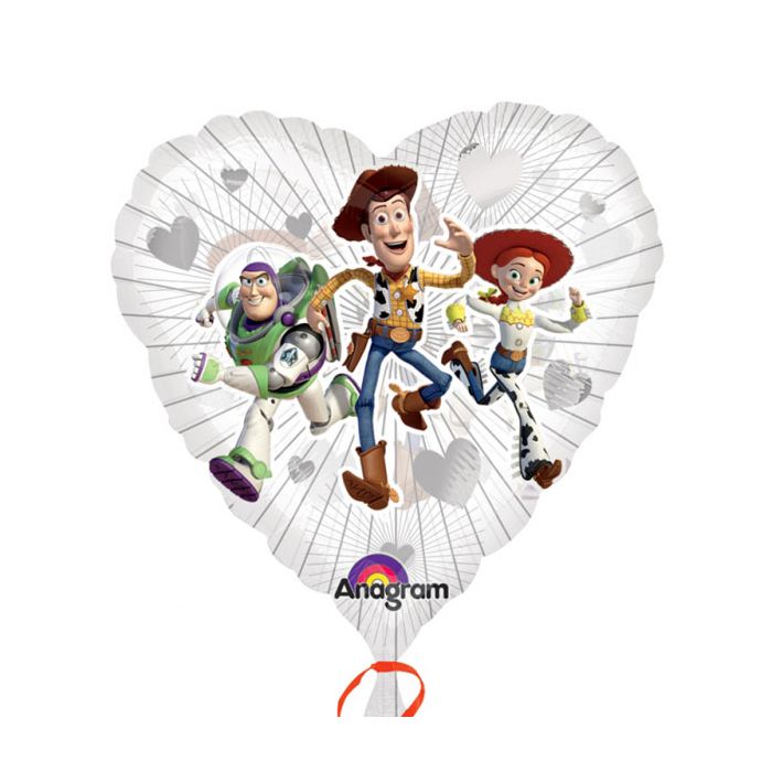 Palloncino Toy Story Love Pz.1 Mylar Cuore 18" Cm.45 Clearly main product photo