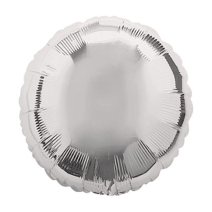 Palloncino Tondo Argento 18" Pz.5 Mylar Tondo 18" Cm.45 main product photo